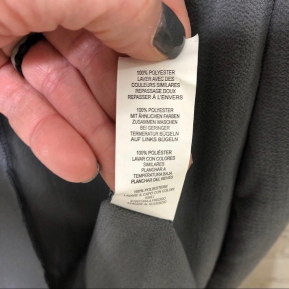 PrettyLittleThing Ana Duster Jacket Gray Size Medium Tie Sleeve Kimono - Picture 10 of 10